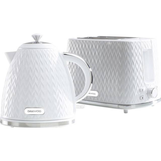 Daewoo Argyle Jug Bundle - White, White