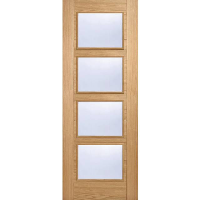 LPD Vancouver 4L Oak - Prefinished Internal Door (Size: 2040 x 826mm, Thickness: 40mm, Fire Door: No)