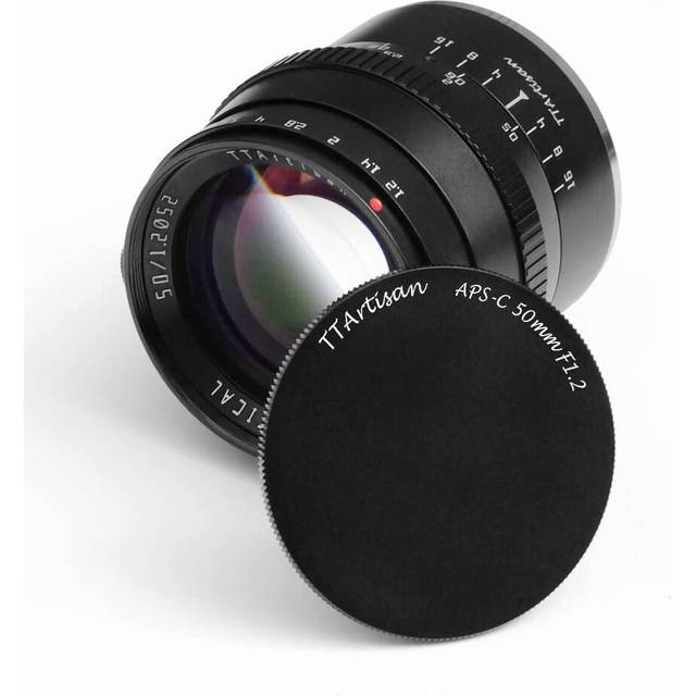 TTArtisan 50mm F1.2 APS-C Large Aperture Cameras Lens Manual Focus MF Compatible with Fuji X Mount Camera