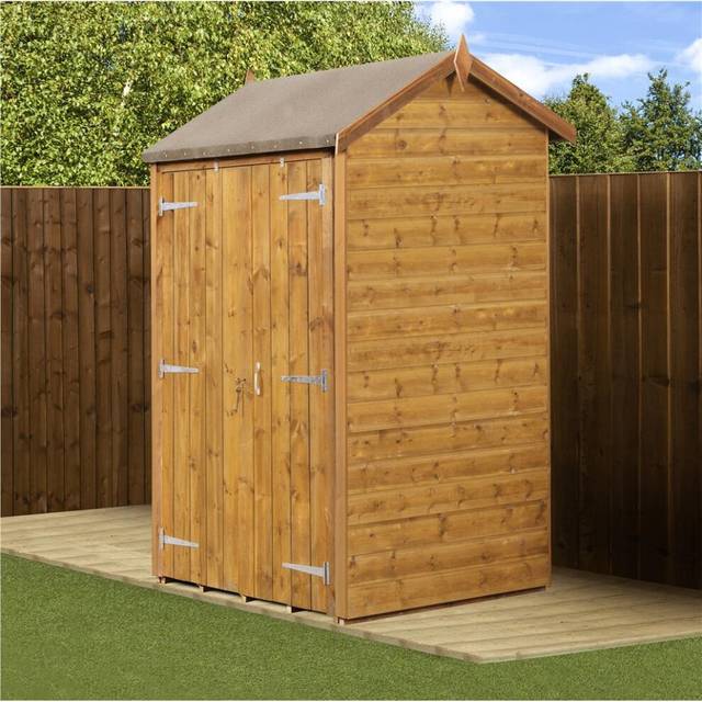 Empire Sheds Empire 1000 Pent 7x5ft Wooden Garden Shed Door Le, Green