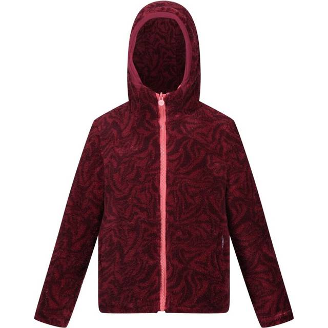 (11-12 Years, Mineral Red/Burgundy) Regatta Childrens/Kids Kyrell Zebra Print Reversible Jacket