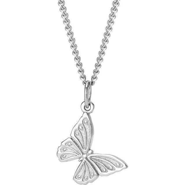 John Greed Tempest Meadow Silver Beautiful Butterfly Necklace For Women - silver