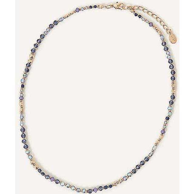 Accessorize Round Beaded Necklace - Gold