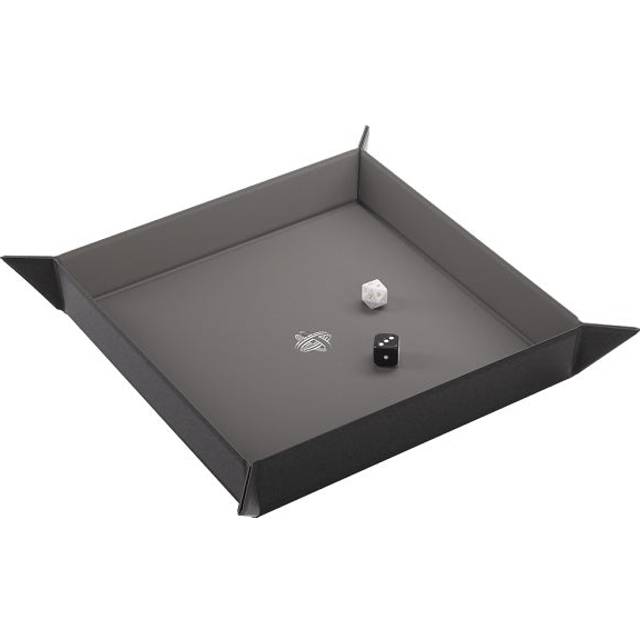Gamegenic Magnetic Dice Tray Square: Black/Gray