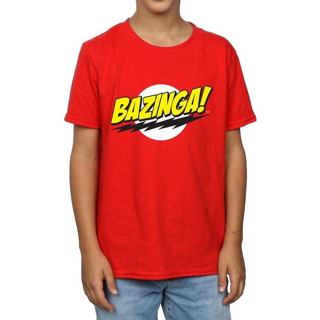 Bazinga Cotton T-Shirt - Red - 7-8 Years