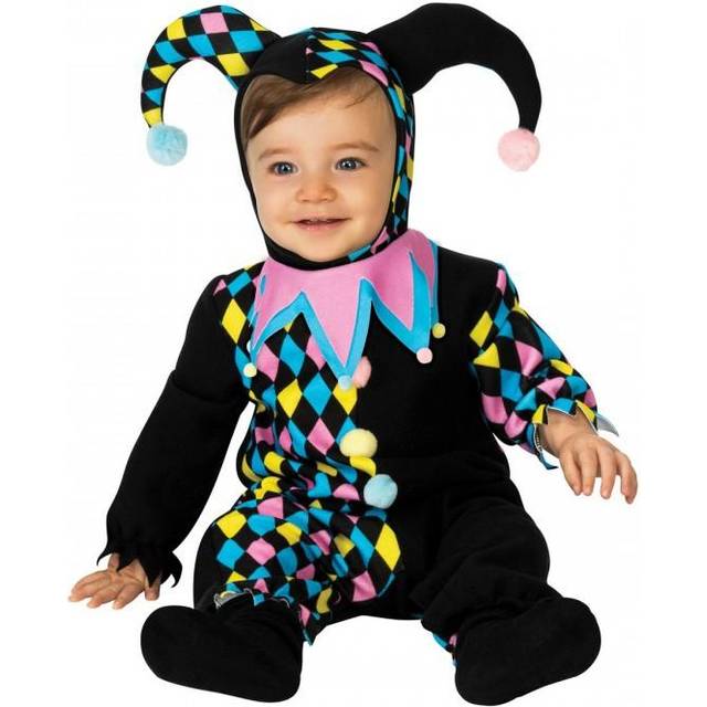 Bristol Novelty Kids Court Jester Costume - Black - Age 3 - 4 Years - Bristol Novelty