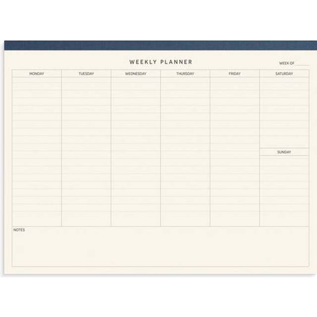 Burde Weekly planner block Textile