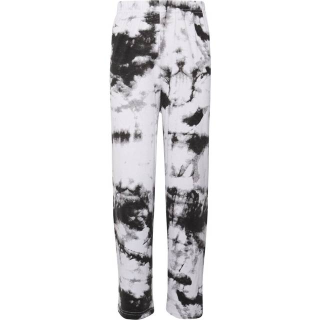 Kids girl palazzo black flared wide leg tie dye print baggy loose summer trouser
