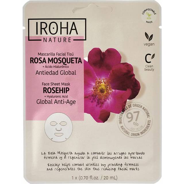 Iroha Nature Anti-Age Rosehip Face Sheet Mask