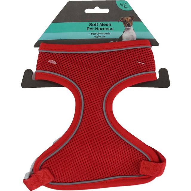 Soft Mesh Pet Harness - Red / Extra Small - Clever Paws