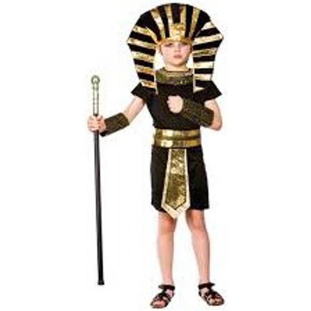 Boys Ancient Egypt Pharaoh King Gold Black Halloween Costume - L (8-10 years)
