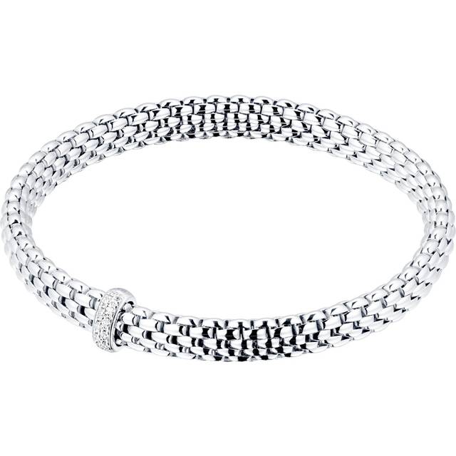 18ct White Gold Vendome Flex'It 0.10ct Diamond Bracelet
