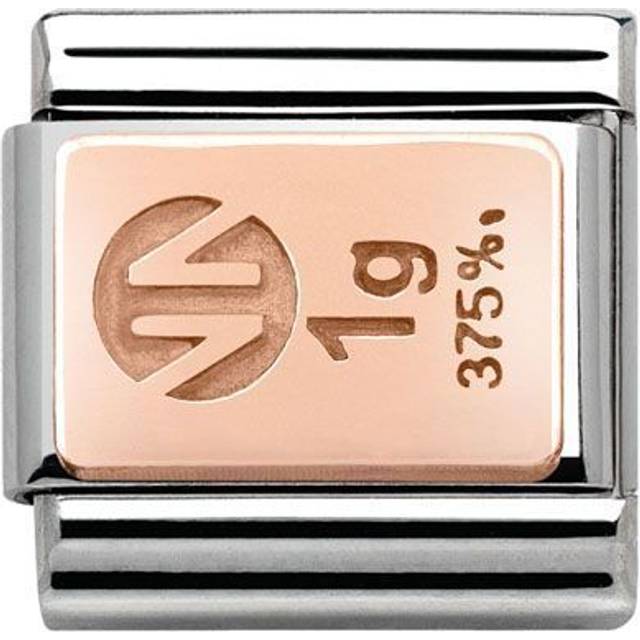 Nomination Anhänger - Composable Classic - 9k Rosegold, Edelstahl - Barren - 430102/01 - roségold