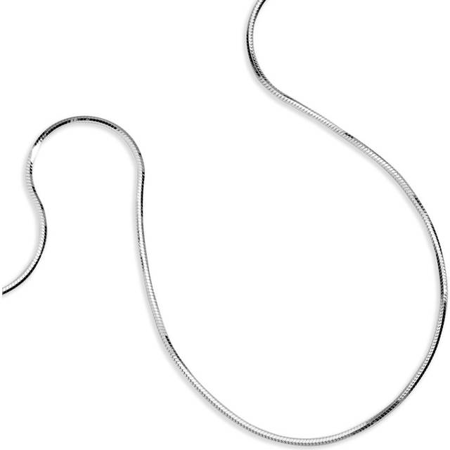 John Greed Signature Silver Diamond-Cut Snake Chain Anklet For Women - silver