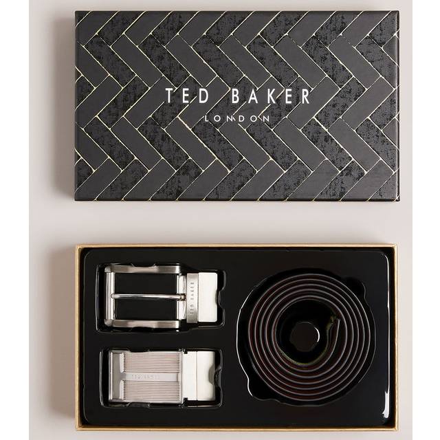 Ted Baker NEWBEY Black Leather Belt In A Box