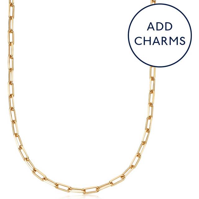 Gold Celestial Square Link Necklace