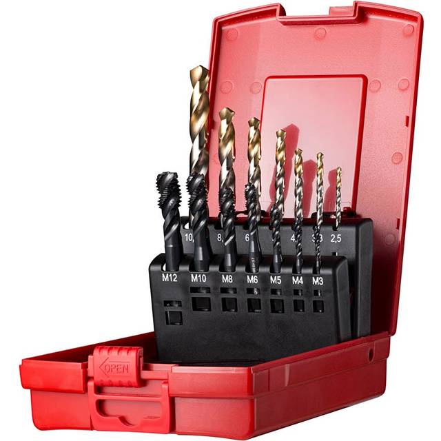 Dormer L113204 M3-M12 HSS (14-Pce) Sp/Fl Tap & Drill Set
