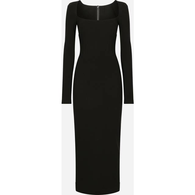 Dolce & Gabbana, Midi Dresses, female, Black, L, Elegant Dresses