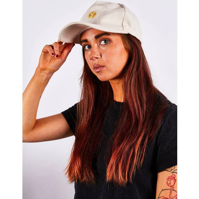 SVNX Cotton Baseball Cap With Lemon Embroidery In Cream