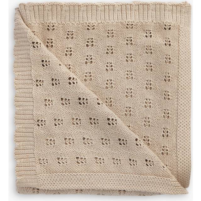 The Little Tailor Cotton Pointelle Baby Blanket