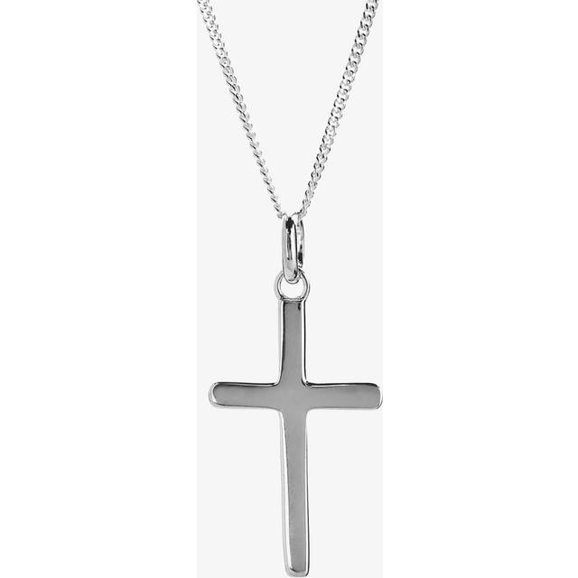Silver Plain Cross Pendant P177 N2326