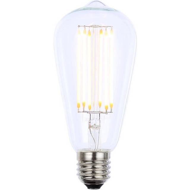 Litecraft light bulb 6w e27 edison screw led filament teardrop fitting - clear