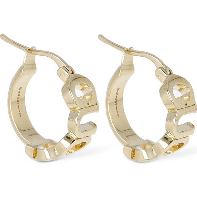 Gucci Logo hoop earrings - gold (One Size)