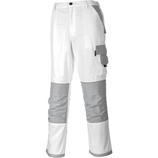 (XL R, White) Portwest Mens Painters Pro Work Trousers