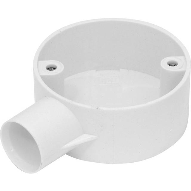 Profix 20mm PVC Conduit Box 1 Way in White
