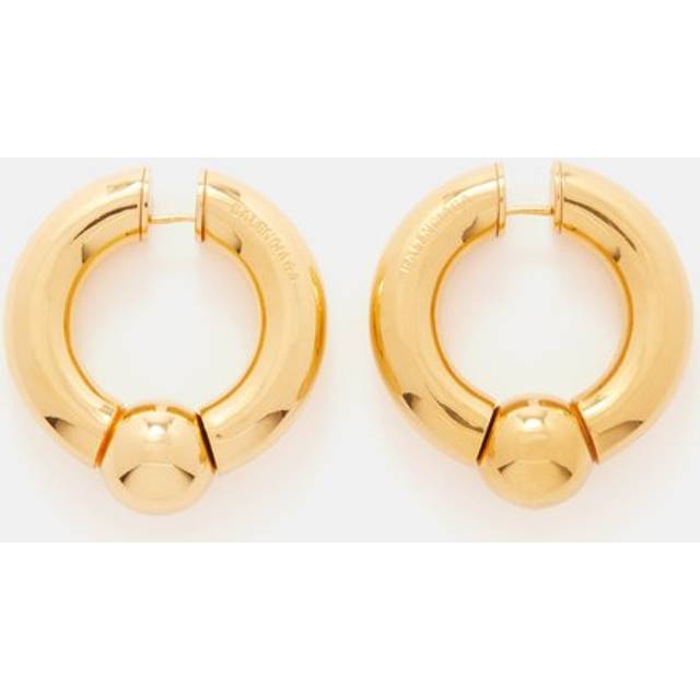 Balenciaga Mega Earrings - Gold - Women's - Brass