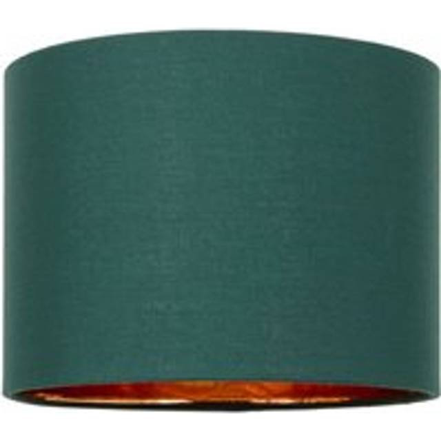 Contemporary Cotton Lamp/Light Shade with Shiny Paper Inner - Light Green - 8 inches