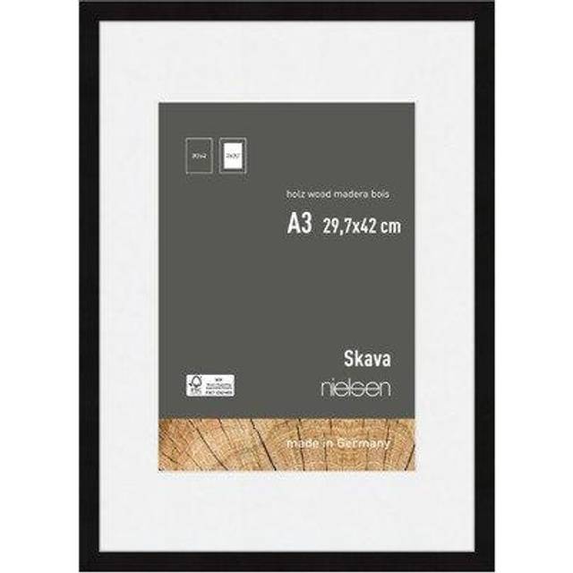 nielsen Skava Wooden Picture Frame - Black (42cm H x 29.7cm W x 2cm D)
