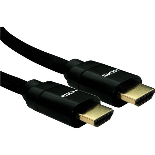 TruConnect 16-1752 0.5m 8K HDMI 28AWG Black Hood Black Braided Cable