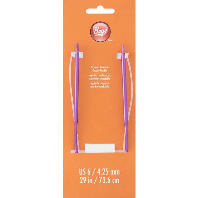 "Boye Circular Aluminum Knitting Needles 29""-Size 6/4mm 735006"