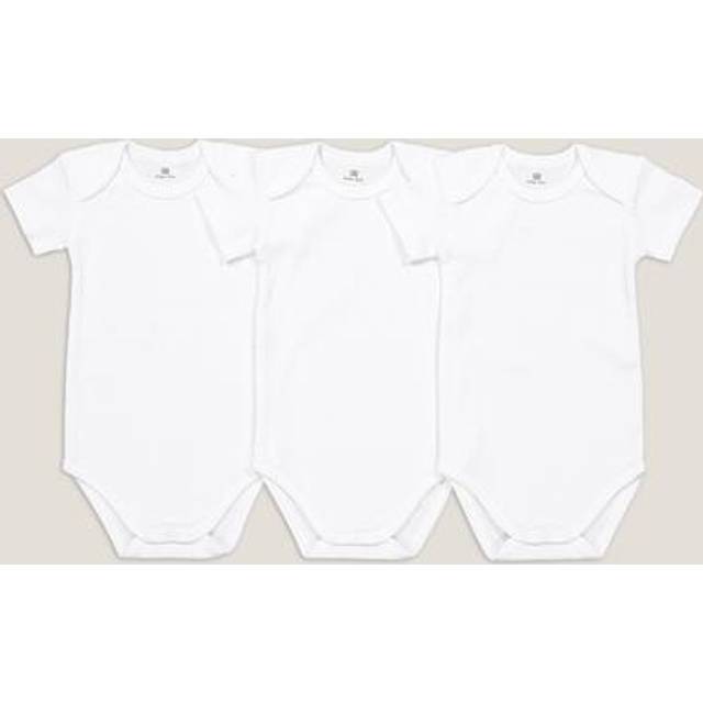 Pack of 3 Bodysuits in Organic Cotton - White - 12M (74CM)