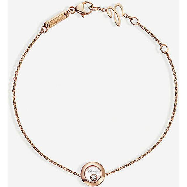 Chopard Womens Rose Happy Diamonds Icons 18ct Rose-gold and Diamond Bracelet - ROSE