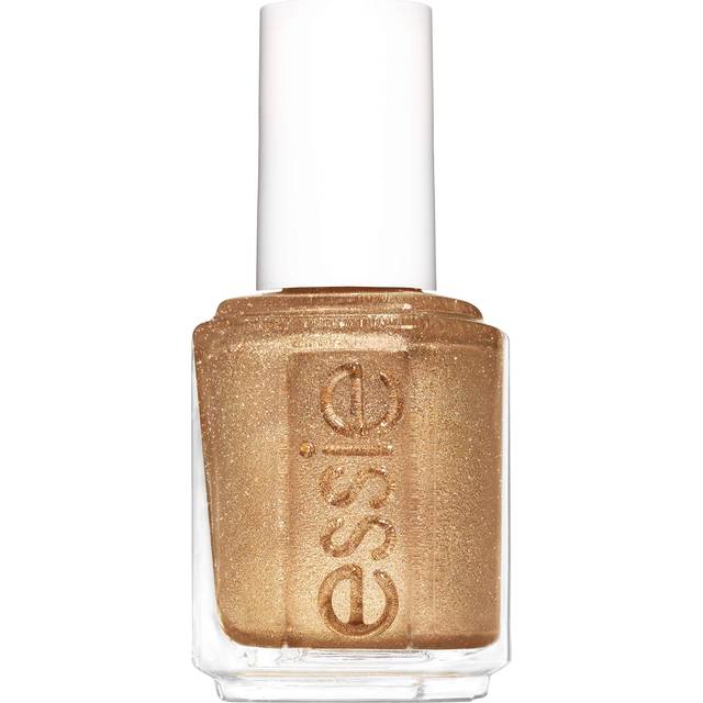 essie nail polish  summer 2020 collection  gold nail polish with ultrafine glitter  mosaic on down  046 Fl Oz