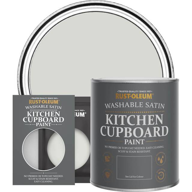 Rust-Oleum Kitchen Cupboard Satin Finish Tester Sachet - Winter Grey 10ml - Winter Grey - Brown