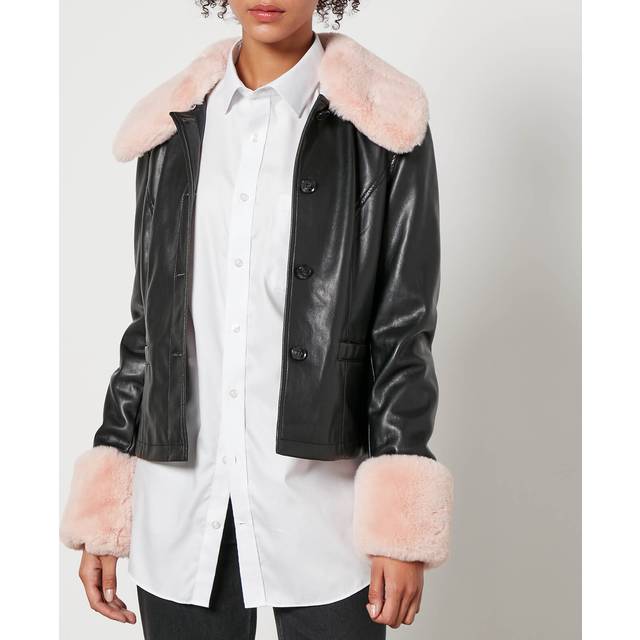 Jakke Brittany Cropped Faux Leather Jacket - L - Multi