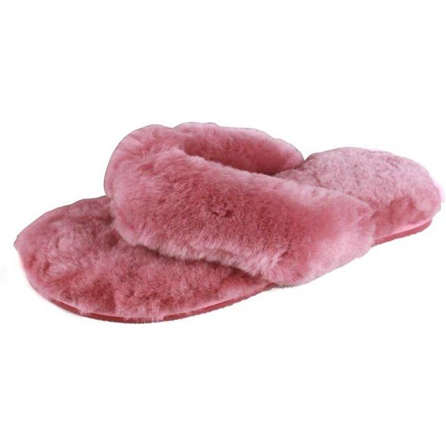(3 UK, Rose) Eastern Counties Leather Womens/Ladies Sheepskin Flip Flops