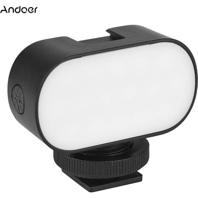 (black) Andoer St15rgb Mini Led Video Light Rgb Vlog Fill Light 7 Color Lights Cri95+ Built-in Lithium