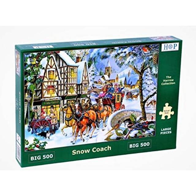 The House Of Puzzles, Snow Coach, Big 500 Piece Jigsaw Puzzle, Multi