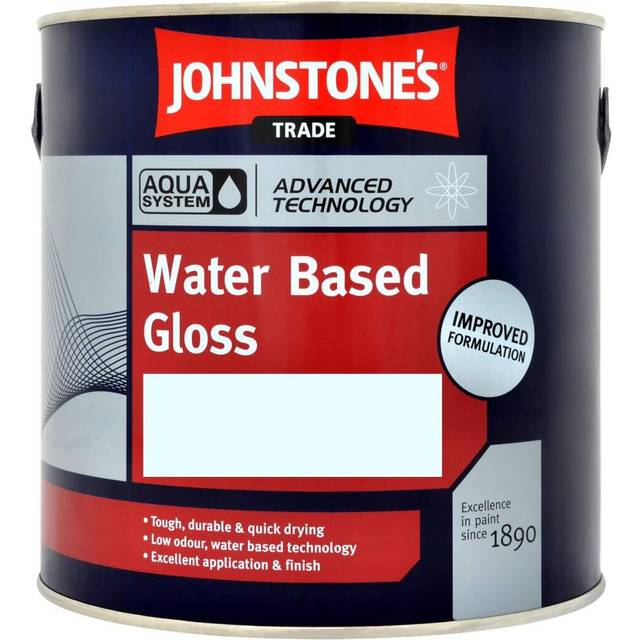 Johnstones Trade - Aqua Gloss Black (Ready Mixed) 2.5L