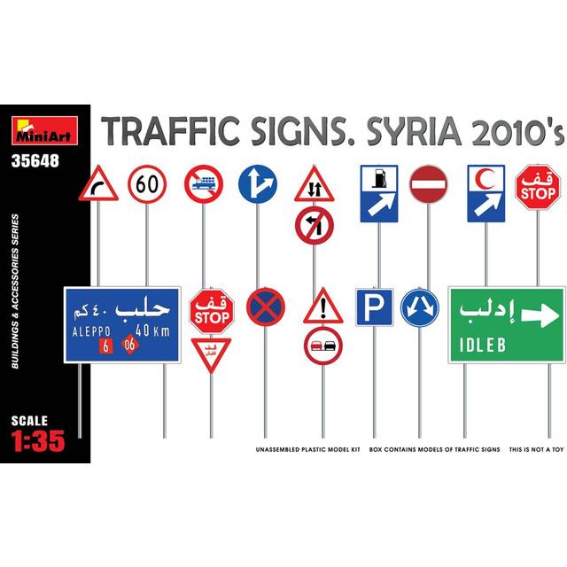 MIN35648 - Miniart 1:35 - Traffic Signs Syroa 2010's
