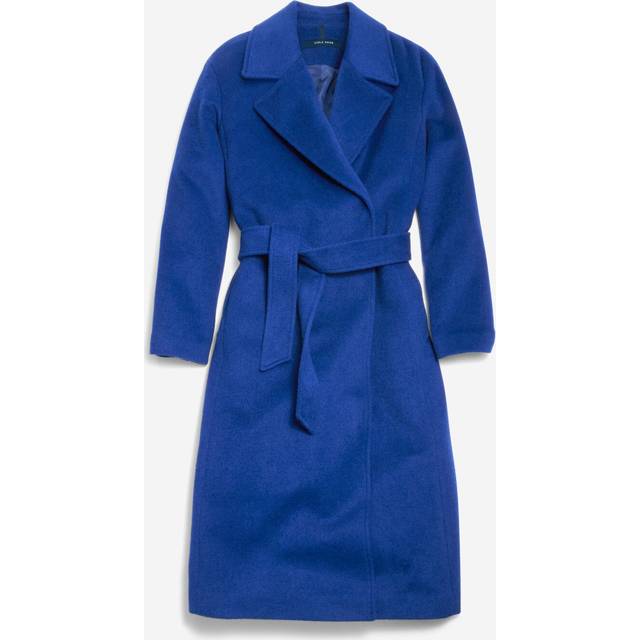 Cole Haan Luxe Wool-Blend Belted Oversized Coat