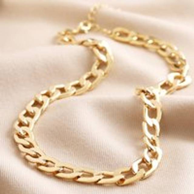 Chunky Chain Necklace in Gold - gold - one size