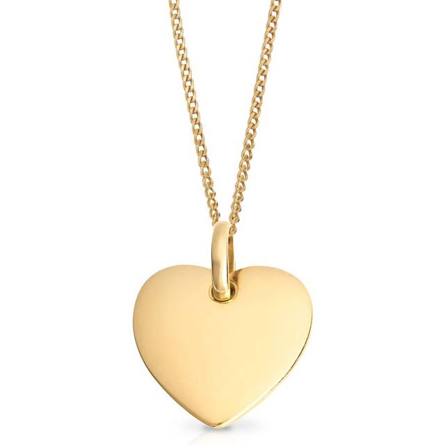 John Greed Signature Gold Plated Heart Tag Necklace For Women - gold/silver/yellow