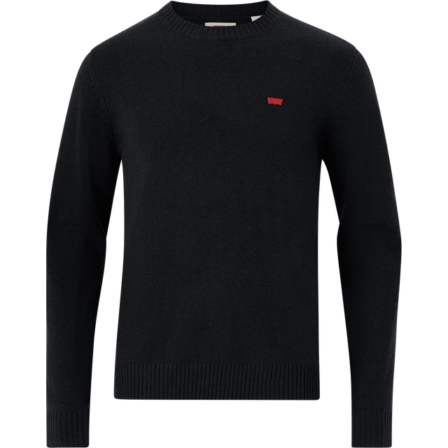 Levi's – Original – Svart, stickad tröja med bågformad logga-Svart/a