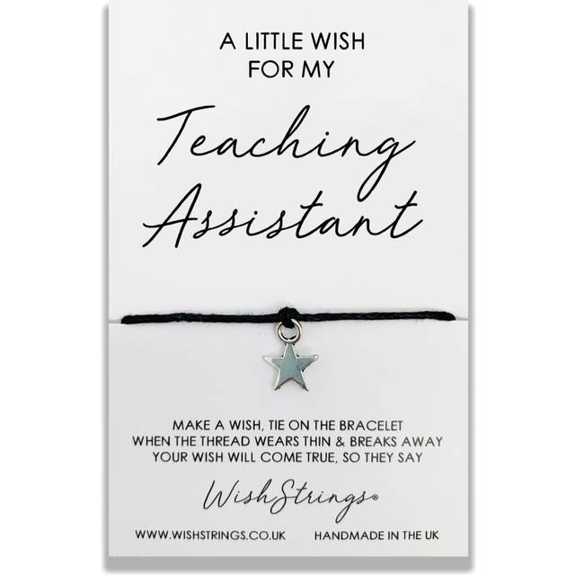 Teaching Assistant Wish String Bracelet With Lucky Charm Sentimental Gift