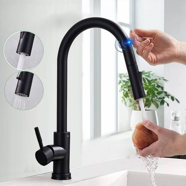 Black exposed bathroom shower twin head large bar set square rail hose riser tap